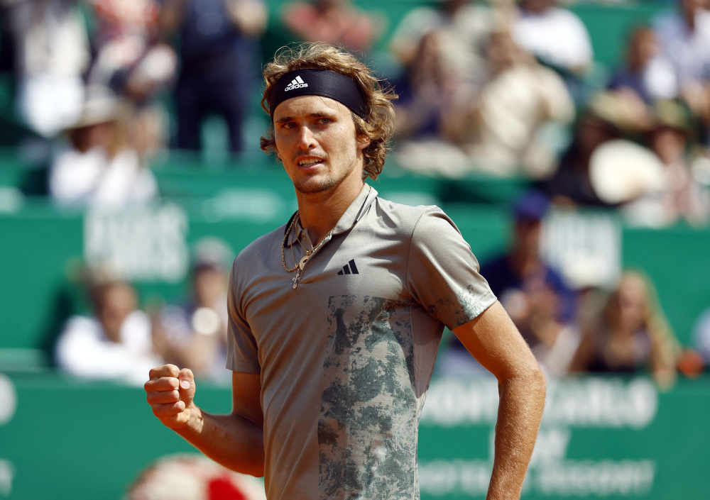 蒙特卡洛大师赛绝杀法网，兹维列夫刷新纪录